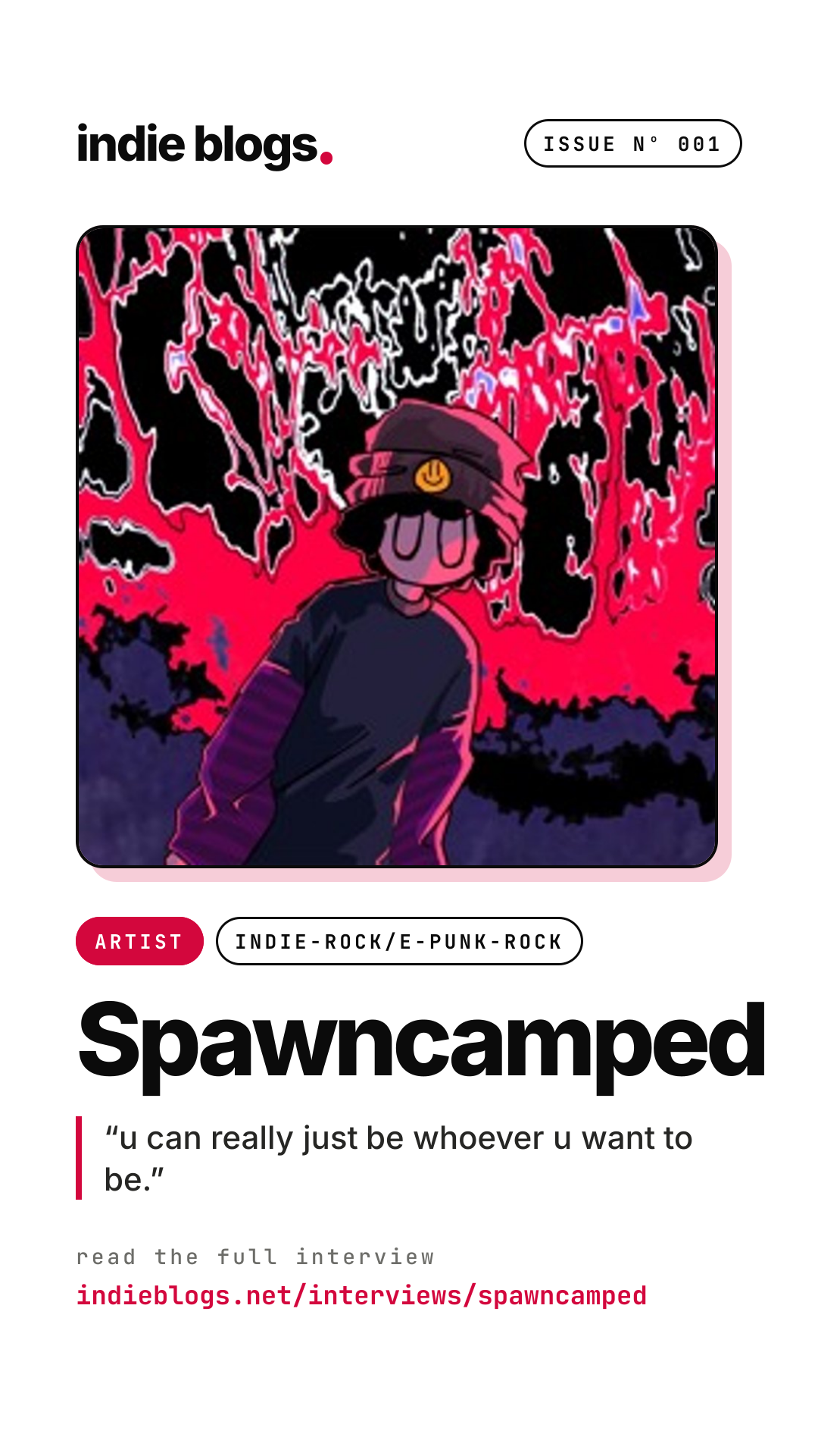 Spawncamped interview story graphic